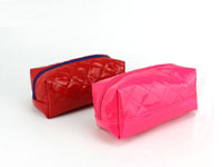 Quilted cosmetic bag
