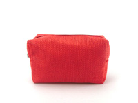 Leather cosmetic bag
